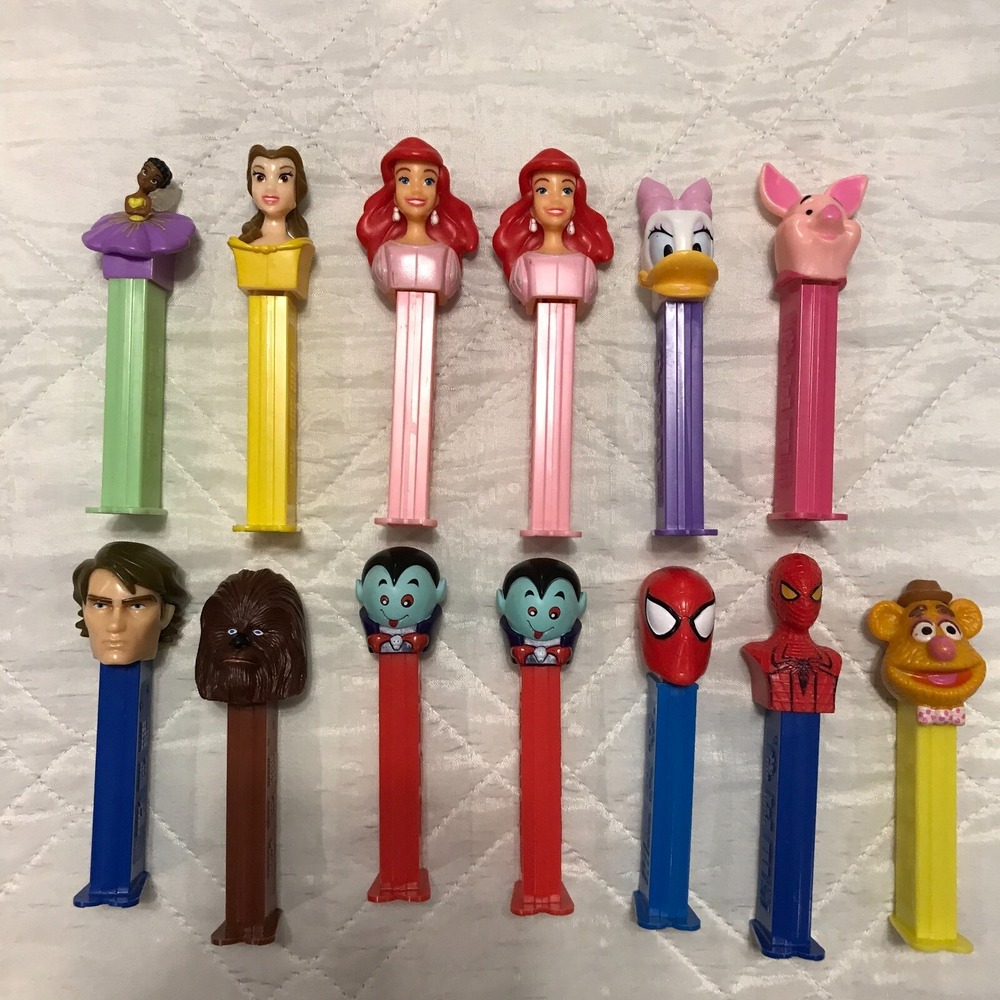 13 Vintage Disney * Marvel * Star Wars PEZ Dispender Lot